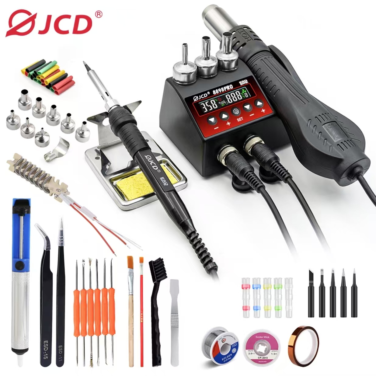 Smd Rework Station Hot Air Soldering 2 In 1 - Stazione di saldatura di rilavorazione SMD