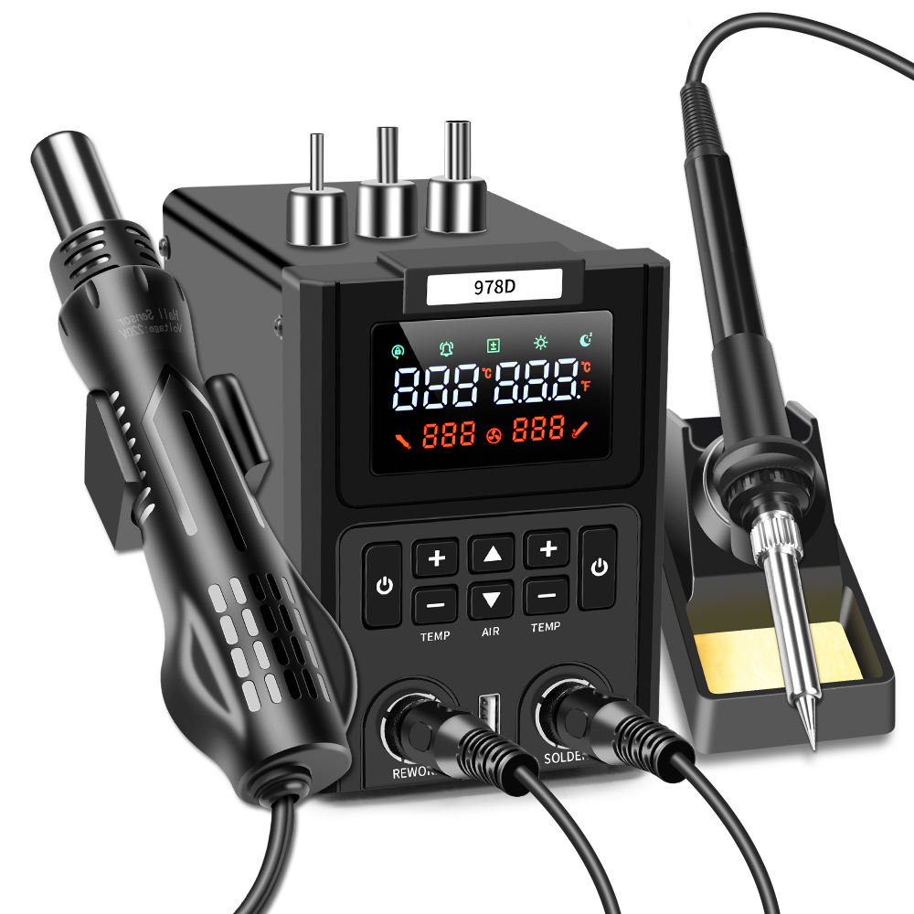 Smd Rework Station Hot Air Soldering 2 In 1 - Stazione di Rilavorazione SMD 2-IN-1 con
