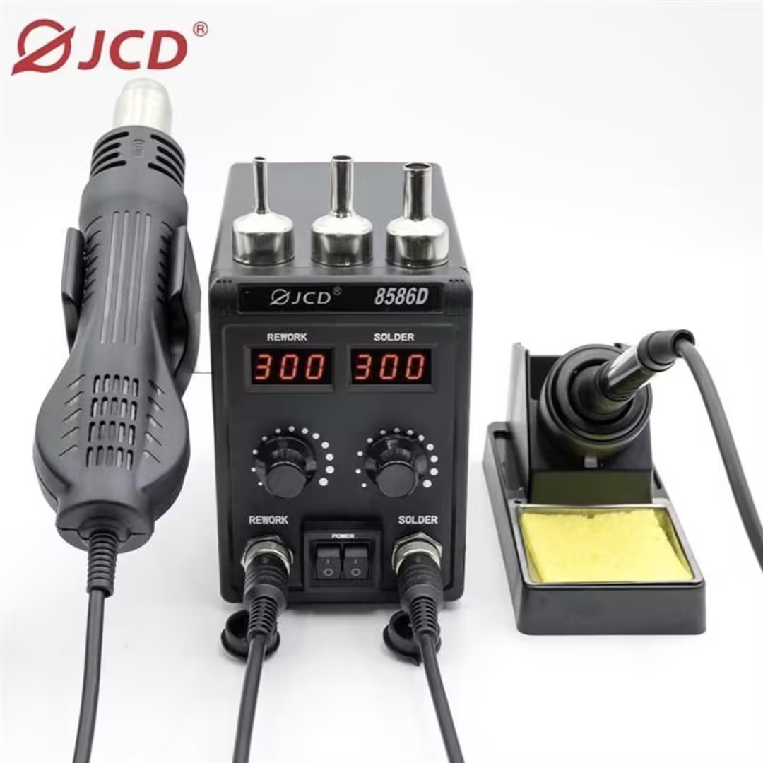 Smd Rework Station Hot Air Soldering 2 In 1 - JCD 8586D Stazione di saldatura 2