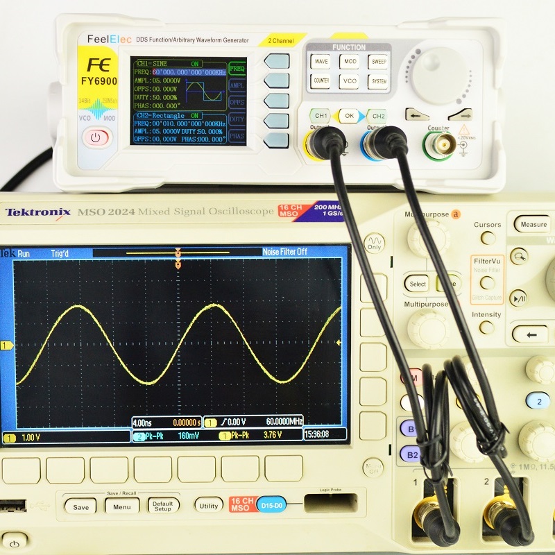 Feelelec FY6900 Generatore di  - Dual Channel Arbitrary Waveform Function Generator 60Mhz recensione e prezzo