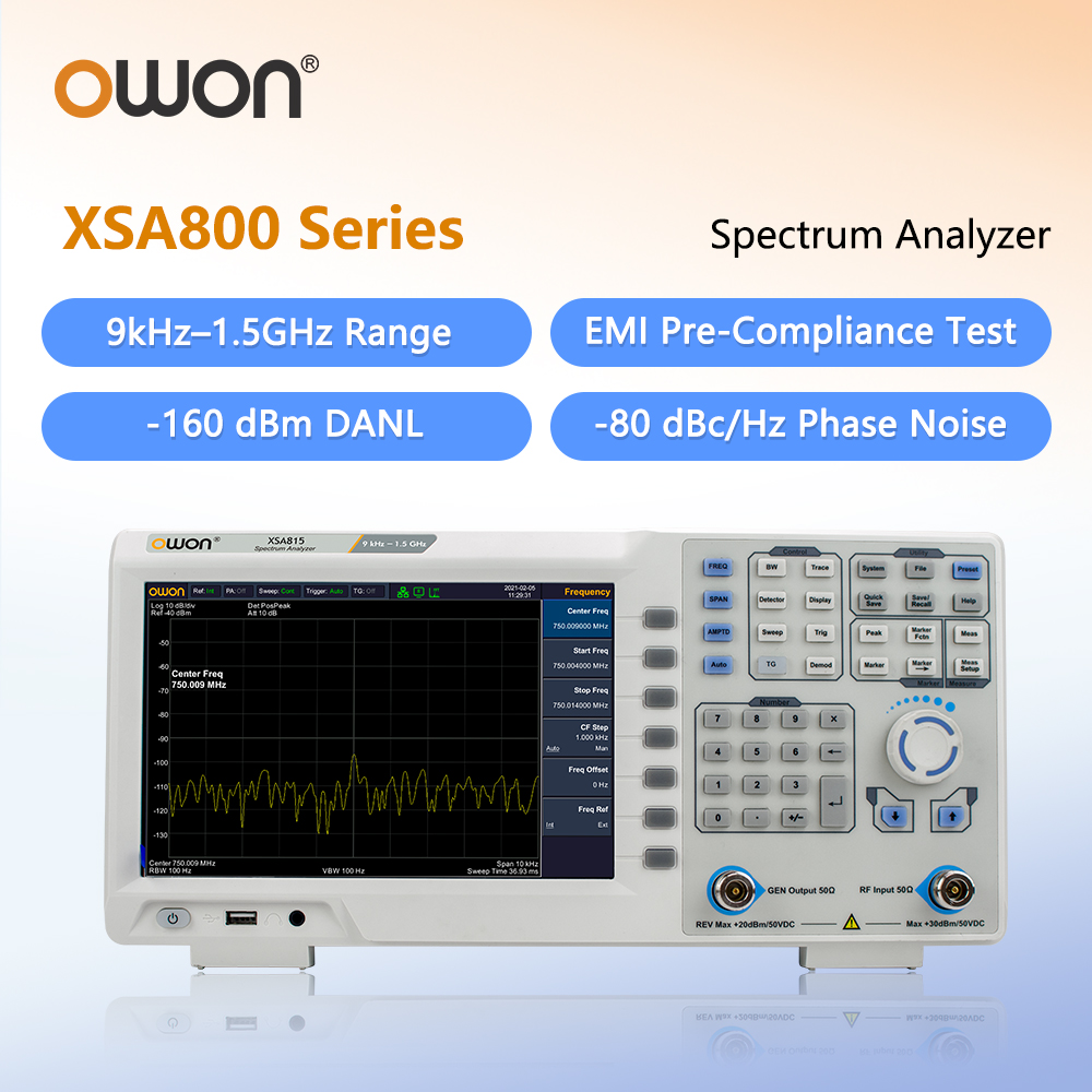Analizzatore di Spettro OWON c - Spectrum Analyzer Tracking Generator 1.5Ghz recensione e prezzo