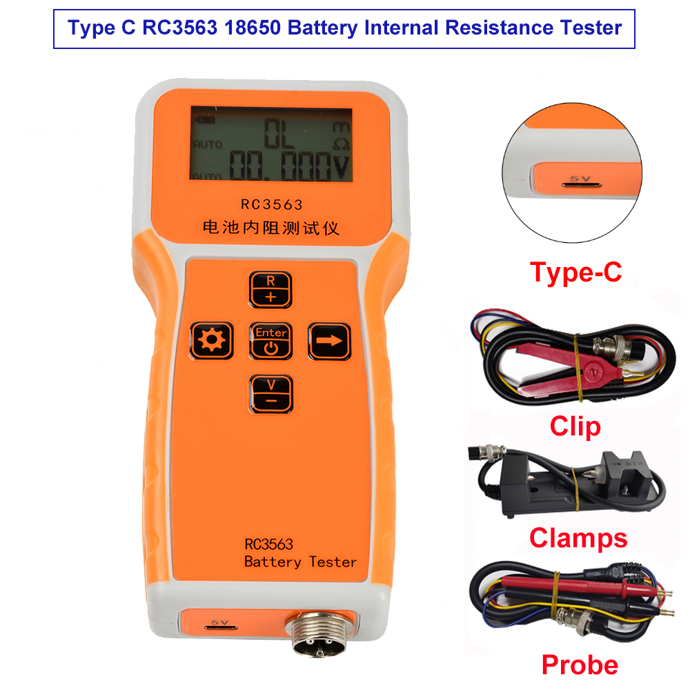 RC3563 18650 Tester di resiste - Battery Internal Resistance Tester Four Wire recensione e prezzo