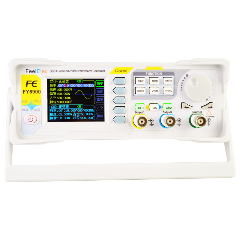 Nuovo FY6900 60MHz funzione DD - Dual Channel Arbitrary Waveform Function Generator 60Mhz recensione e prezzo