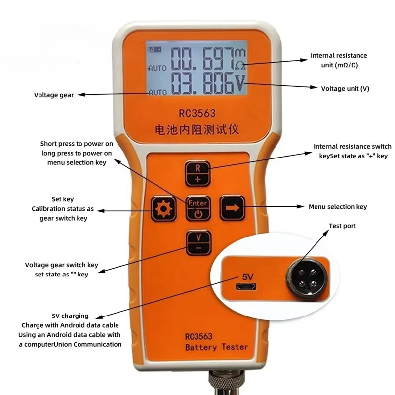 Rilevatore di Resistenza Inter - Battery Internal Resistance Tester Four Wire recensione e prezzo